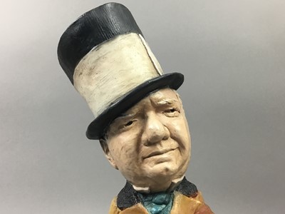 Lot 31 - A PAINTED RESIN CARICATURE FIGURE OF W.C. FIELDS