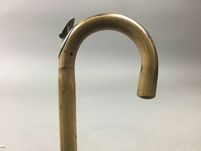 Lot 129 - A HORSE HEIGHT MEASURING WALKING STICK