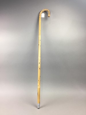 Lot 129 - A HORSE HEIGHT MEASURING WALKING STICK