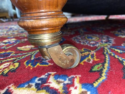 Lot 730 - HOWARD AND SONS, EDWARDIAN MAHOGANY ‘IVOR’ EASY ARMCHAIR