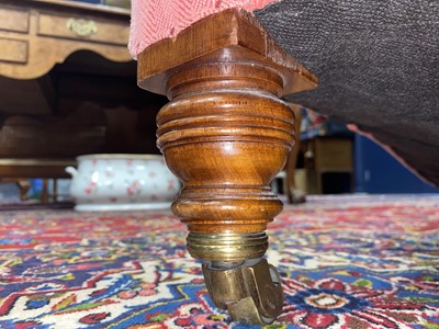 Lot 730 - HOWARD AND SONS, EDWARDIAN MAHOGANY ‘IVOR’ EASY ARMCHAIR