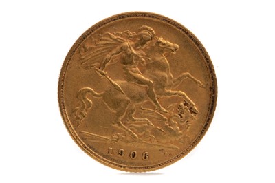 Lot 60 - EDWARD VII GOLD HALF SOVEREIGN