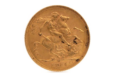 Lot 62 - EDWARD VII GOLD SOVEREIGN