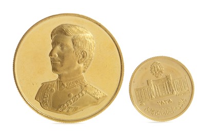 Lot 66 - TWO GOLD COMMEMORATIVE MEDALS