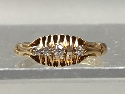 Lot 42 - A PARTIAL DIAMOND RING