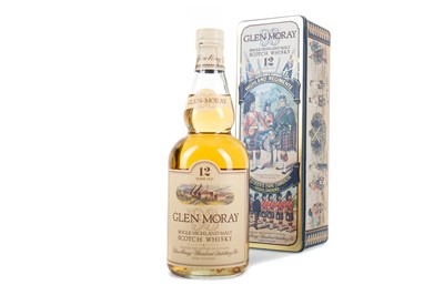 Lot 71 - GLEN MORAY 12 YEAR OLD THE QUEEN'S OWN CAMERON HIGHLANDERS 75CL