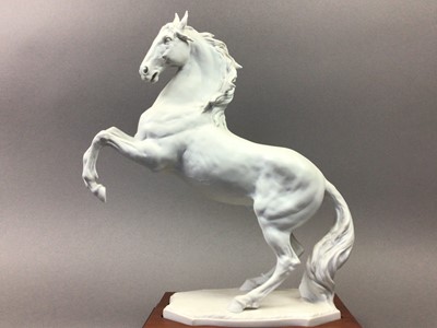 Lot 220 - A KAISER BISQUE PORCELAIN HORSE SCULPTURE