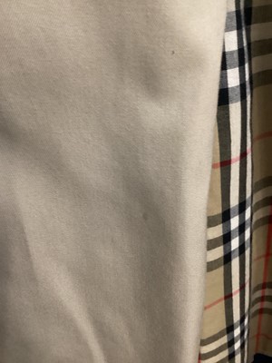 Lot 87 - LADY'S BURBERRY TRENCH COAT AND HAT