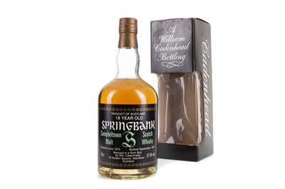 Lot 274 - SPRINGBANK 1973 18 YEAR OLD CADENHEAD'S