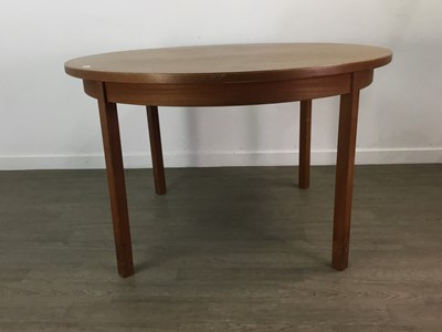 Lot 72 - A TEAK DINING TABLE