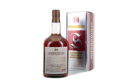 Lot 99 - SPRINGBANK 21 YEAR OLD 1980S 75CL