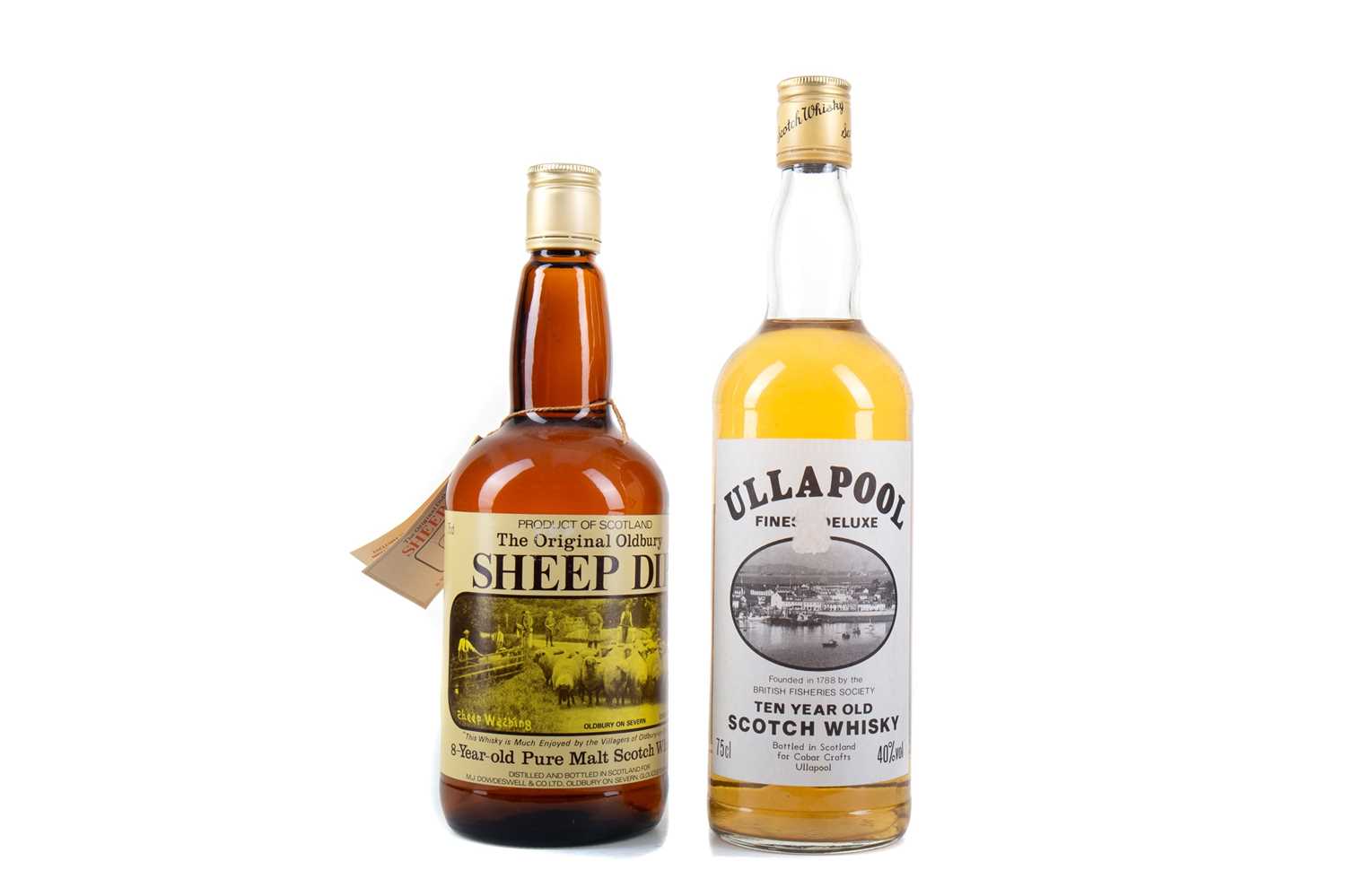 Lot 148 - SHEEP DIP 8 YEAR OLD 75CL AND ULLAPOOL 10 YEAR OLD 75CL