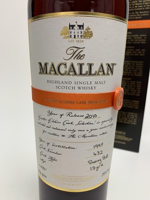 Lot 165 - MACALLAN 1997 13 YEAR OLD EASTER ELCHIES 2010 RELEASE WITH MATCHING MINIATURE