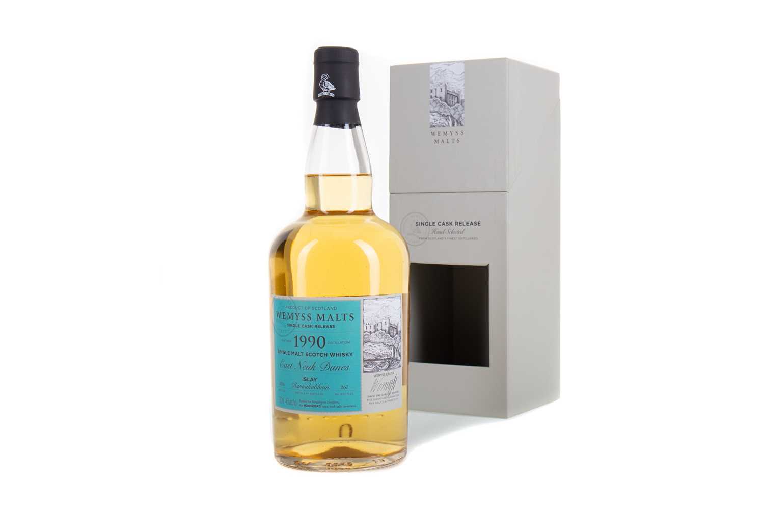 Lot 195 - BUNNAHABHAIN 1990 'EAST NEUK DUNES' WEMYSS MALTS