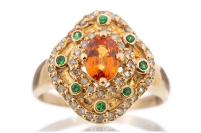 Lot 503 - MULTI GEM SET RING