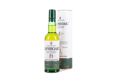 Lot 223 - LAPHROAIG 21 YEAR OLD FRIENDS OF LAPHROAIG 35CL