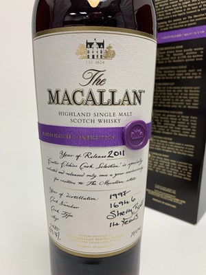 Lot 225 - MACALLAN 1997 14 YEAR OLD EASTER ELCHIES 2011 RELEASE WITH MATCHING MINIATURE