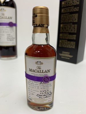 Lot 225 - MACALLAN 1997 14 YEAR OLD EASTER ELCHIES 2011 RELEASE WITH MATCHING MINIATURE