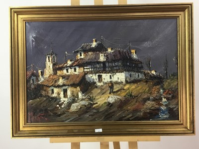 Lot 109 - A MODERN OIL PAINTING
