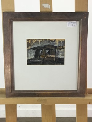 Lot 290 - THREE WATERCOLOUR AND PASTEL STUDIES