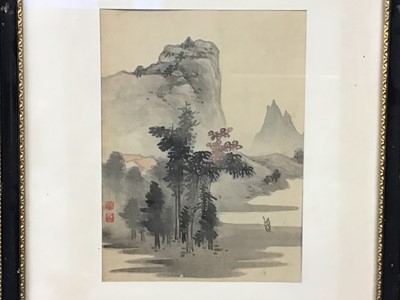 Lot 119 - A LOT OF TEN JAPANESE WATERCOLOURS