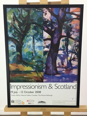 Lot 308 - AN IMPRESSIONISM & SCOTLAND NATIONAL GALLERIES EXHIBITION POSTER