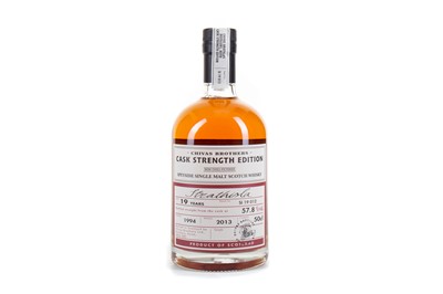 Lot 281 - STRATHISLA 1994 19 YEAR OLD CHIVAS BROTHERS CASK STRENGTH EDITION 50CL