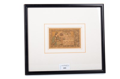 Lot 466 - JESSIE M. KING (SCOTTISH, 1875-1949), HAND ILLUMINATED CHRISTMAS CARD PLATE