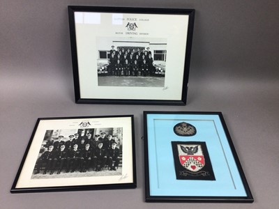 Lot 162 - THREE POLICE MEDALS, TRUNCHEON, BADGES AND PHOTOGRAPHS