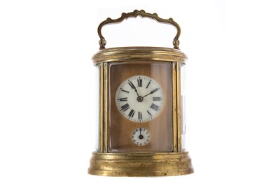 Lot 598 - FRENCH BRASS CARRIAGE CLOCK