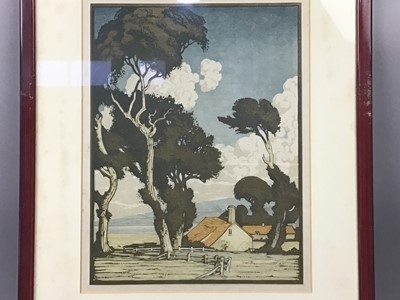 Lot 329 - A GROUP OF FOUR COLOURED WOODCUTS OF THE SEASONS