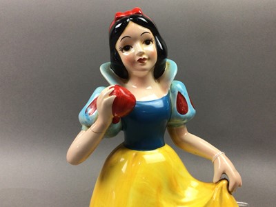 Lot 335 - A SET OF DISNEY JAPAN SNOW WHITE AND THE SEVEN DWARVES CERAMIC FIGURES