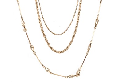 Lot 601 - COLLECTION OF GOLD AND OTHER CHAINS