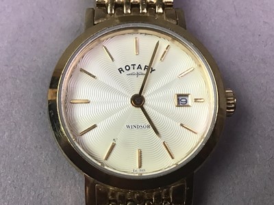 Lot 2 - ROTARY: A ROLLED GOLD WRIST WATCH