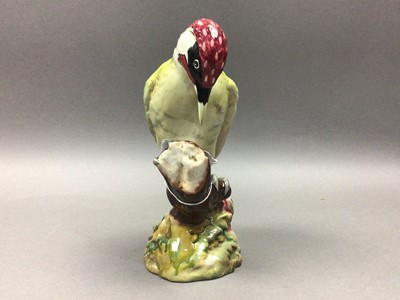 Lot 364 - A BESWICK FIGURE OF A WOODPECKER