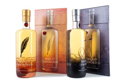 Lot 498 - ANNANDALE 2014 MAN 'O SWORD CASK #100 AND 2014 MAN 'O WORDS CASK #140