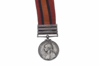 Lot 867 - QUEEN VICTORIA SOUTH AFRICA MEDAL bearing bars...