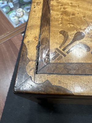 Lot 740 - VICTORIAN BIRDSEYE MAPLE AND PARQUETRY WORK BOX