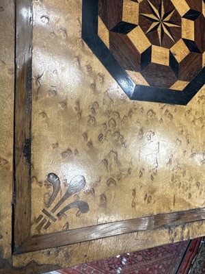 Lot 740 - VICTORIAN BIRDSEYE MAPLE AND PARQUETRY WORK BOX