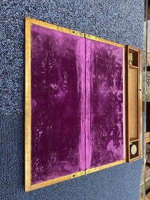 Lot 740 - VICTORIAN BIRDSEYE MAPLE AND PARQUETRY WORK BOX