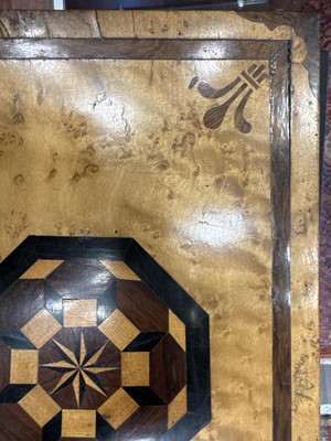 Lot 740 - VICTORIAN BIRDSEYE MAPLE AND PARQUETRY WORK BOX