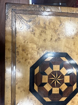 Lot 740 - VICTORIAN BIRDSEYE MAPLE AND PARQUETRY WORK BOX