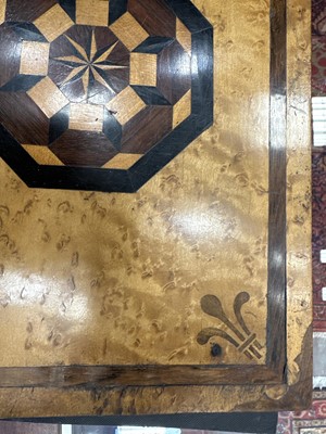 Lot 740 - VICTORIAN BIRDSEYE MAPLE AND PARQUETRY WORK BOX