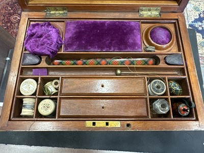 Lot 740 - VICTORIAN BIRDSEYE MAPLE AND PARQUETRY WORK BOX