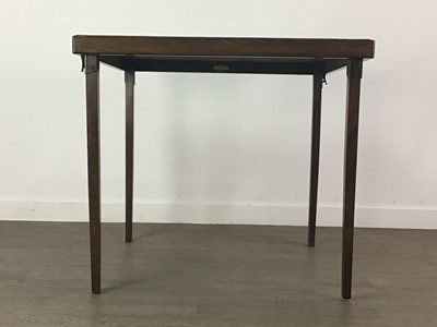 Lot 389 - A VINTAGE FOLDING CARD TABLE