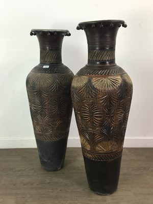 Lot 479 - A PAIR OF LARGE VASES