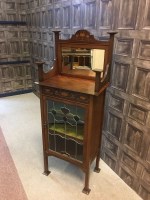Lot 883 - EDWARDIAN MAHOGANY INLAID MUSIC CABINET IN THE...