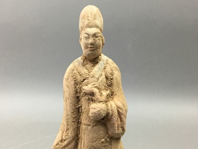 Lot 25 - TANG STYLE FIGURE OF A SCHOLAR