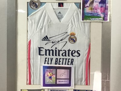 Lot 44 - ROBERTO CARLOS SIGNED REAL MADRID FOOTBALL SHIRT