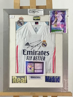 Lot 44 - ROBERTO CARLOS SIGNED REAL MADRID FOOTBALL SHIRT